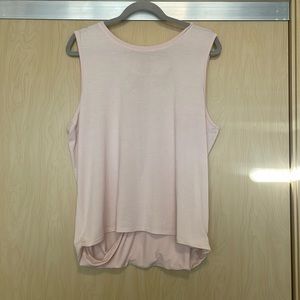 Athleta Light Pink Open Back Tank, Size XL